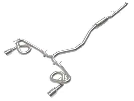 Takeda 2-1/2 IN to 3 IN 304 Stainless Steel Cat-Back Exhaust System w/ Polished Tip