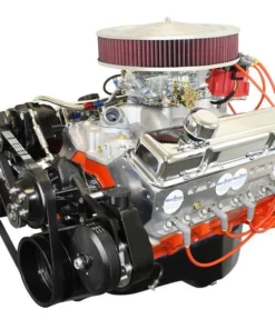 GM Small Block Compatible 400 c.i. Engine - 500 Horsepower - Deluxe Dressed - Black Pulley Kit - Fuel Injected
